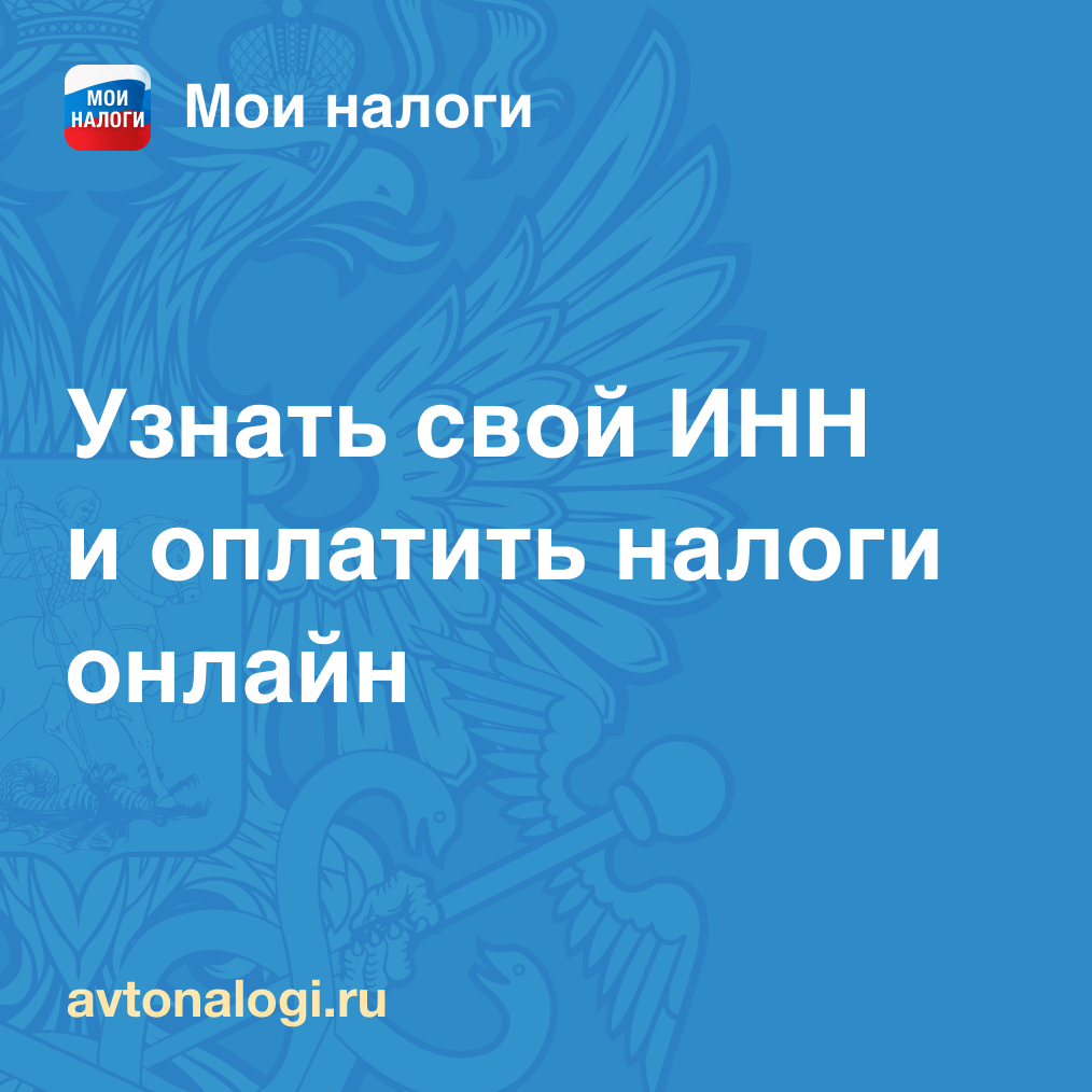 Узнать налоги по ИНН физического лица оналайн