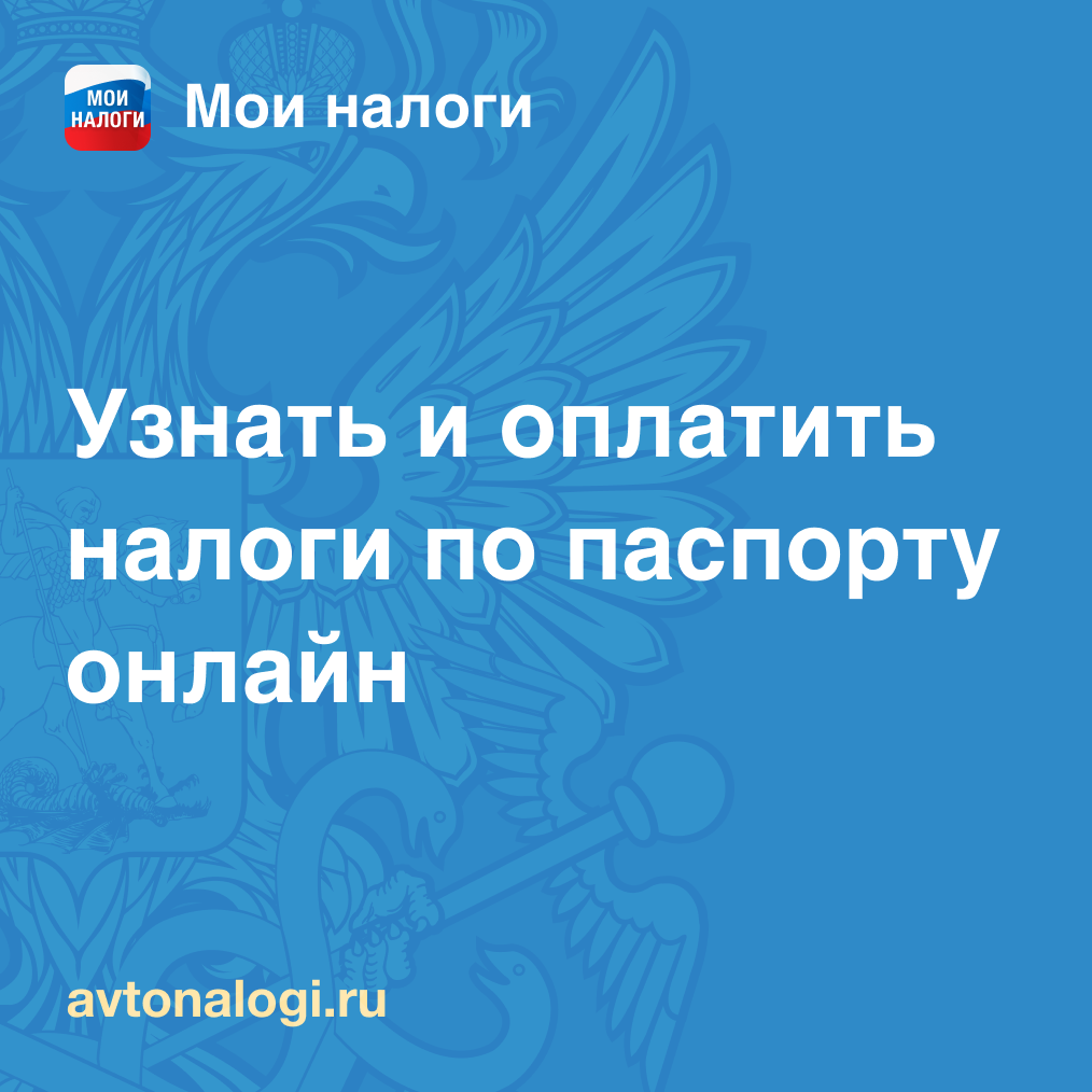 Проверить и оплатить налоги по паспорту — узнать задолженность онлайн